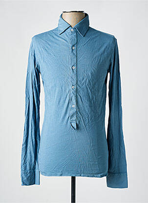 Polo manches longues manches longues bleu fonce LES GARCONS FACILES homme
