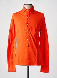 Polo manches longues manches longues orange fonce LES GARCONS FACILES homme