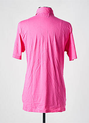 Polo tissage jersey manches courtes rose LES GARCONS FACILES homme