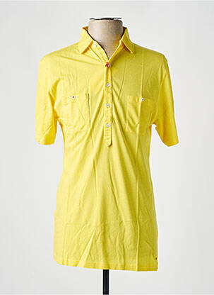 Polo tissage jersey manches courtes jaune LES GARCONS FACILES homme