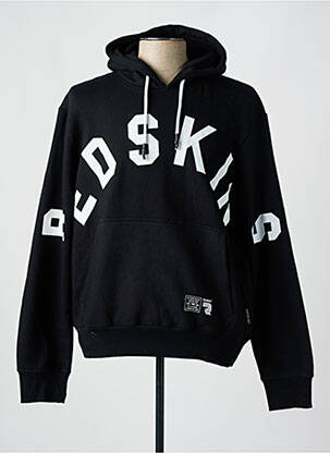Sweat-shirt à capuche poches manches longues noir REDSKINS homme