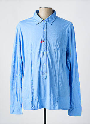 Polo manches longues manches longues bleu LES GARCONS FACILES homme