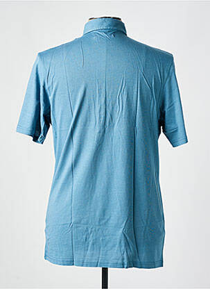 Polo tissage jersey manches courtes bleu LES GARCONS FACILES homme