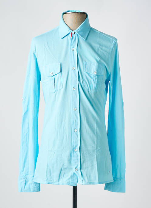 Chemise manches longues bleu LES GARCONS FACILES pour homme