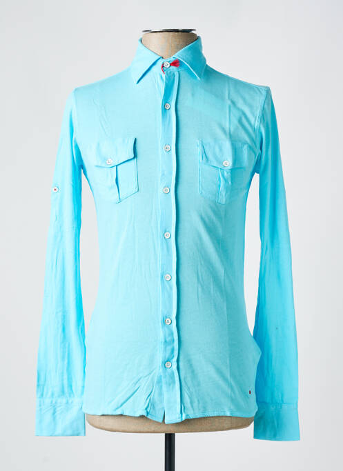 Chemise manches longues manches longues bleu LES GARCONS FACILES homme