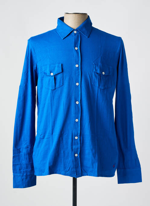 Chemise manches longues bleu LES GARCONS FACILES pour homme