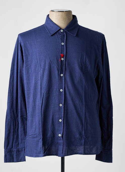 Chemise manches longues bleu fonce LES GARCONS FACILES pour homme