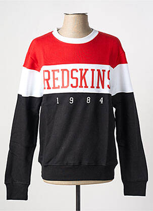 Pull col rond manches longues noir REDSKINS homme