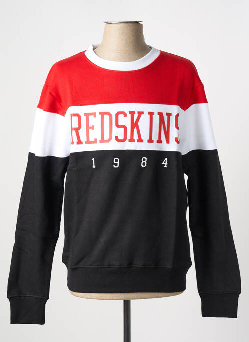 Pull col rond manches longues noir REDSKINS homme