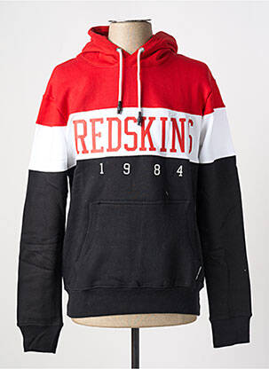 Sweat-shirt à capuche tissage jersey manches longues noir REDSKINS homme