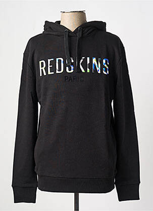 Sweat-shirt à capuche tissage jersey manches longues noir REDSKINS homme