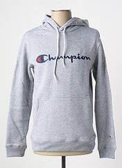 Sweat-shirt à capuche gris CHAMPION pour homme seconde vue