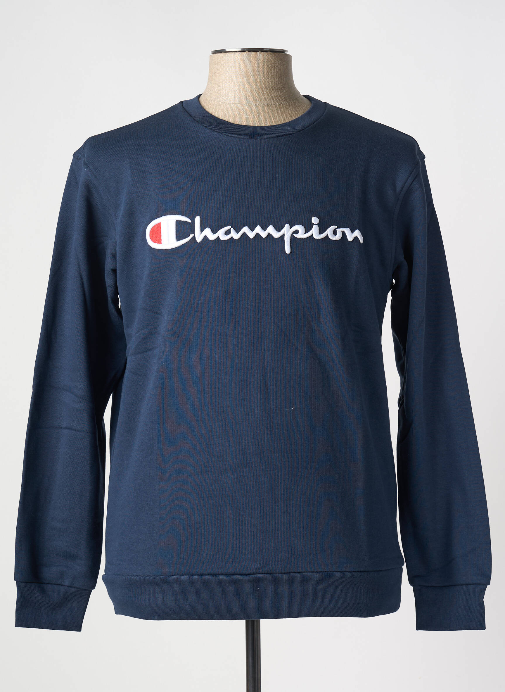CHAMPION Pull de couleur bleu en soldes pas cher 2557182-bleu00 Modz