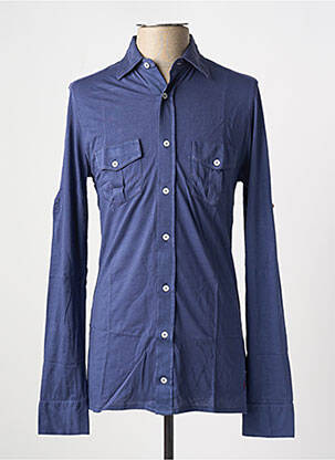 Chemise manches longues manches longues bleu LES GARCONS FACILES homme
