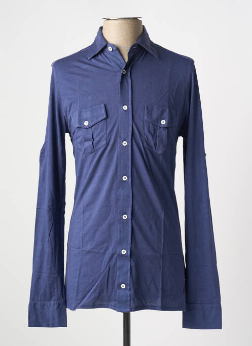 Chemise manches longues bleu LES GARCONS FACILES pour homme