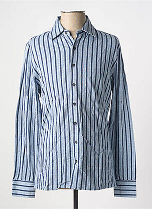 Chemise manches longues manches longues bleu LES GARCONS FACILES homme