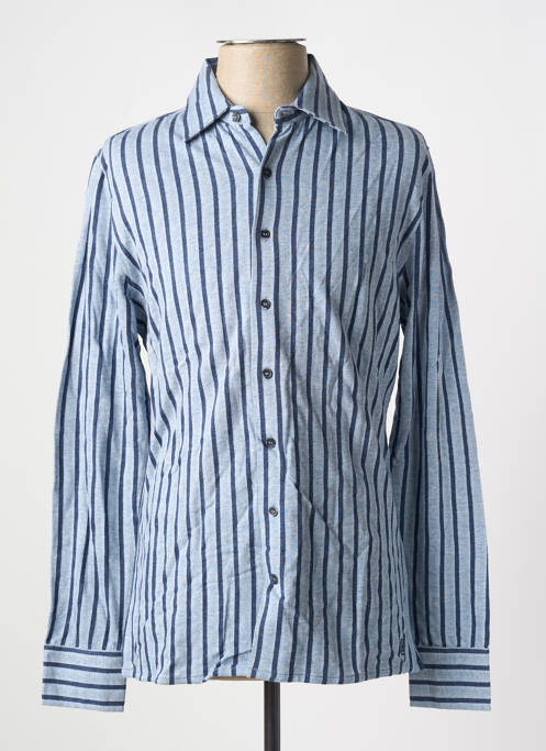 Chemise manches longues bleu LES GARCONS FACILES pour homme