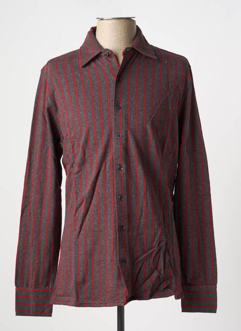 Chemise manches longues rouge LES GARCONS FACILES pour homme