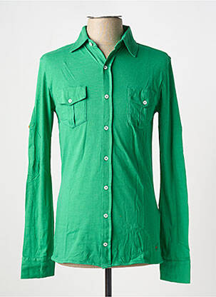 Chemise manches longues manches longues vert LES GARCONS FACILES homme