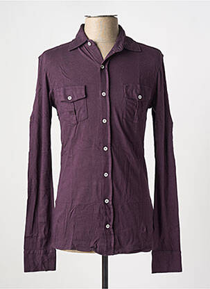 Chemise manches longues violet LES GARCONS FACILES pour homme