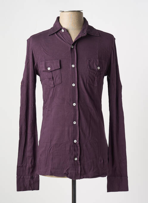 Chemise manches longues violet LES GARCONS FACILES pour homme