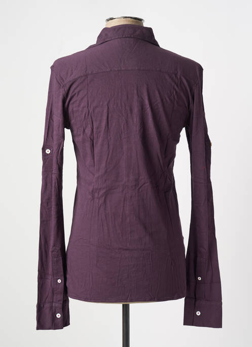 Chemise manches longues violet LES GARCONS FACILES pour homme