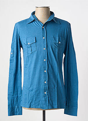 Chemise manches longues coupe cintrée bleu LES GARCONS FACILES homme