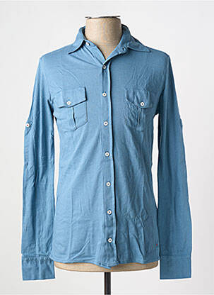Chemise manches longues bleu LES GARCONS FACILES pour homme