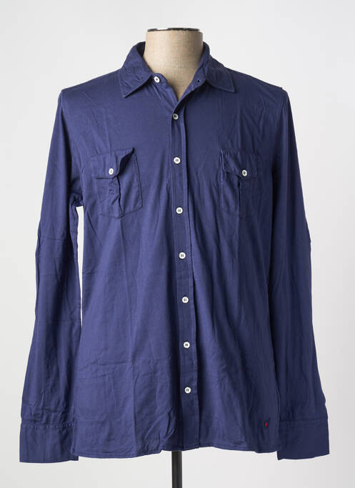 Chemise manches longues bleu LES GARCONS FACILES pour homme