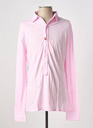 Polo manches longues manches longues rose LES GARCONS FACILES homme