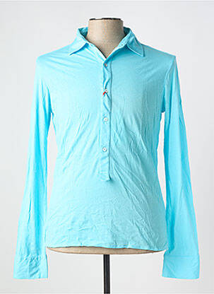 Polo manches longues manches longues bleu clair LES GARCONS FACILES homme