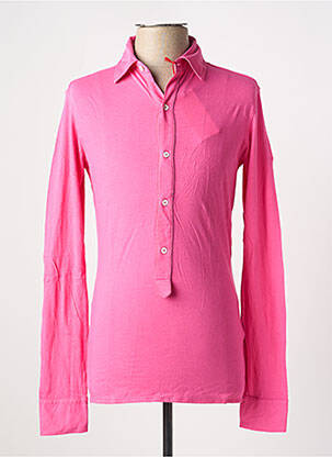Polo manches longues manches longues rose LES GARCONS FACILES homme