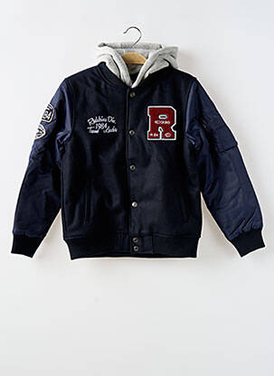 Blouson col v bleu REDSKINS garcon