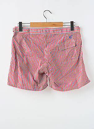 Short de bain fond doublé rouge LES GARCONS FACILES homme
