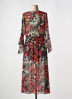 Robe longue manches longues manches longues noir MOLLY BRACKEN femme
