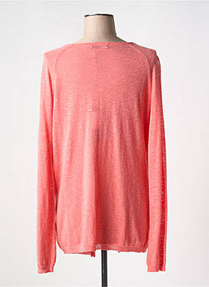 Gilet manches longues coupe cintrée orange TBS femme