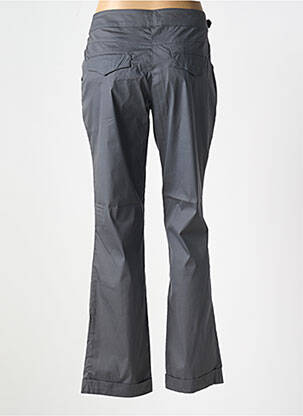 Pantalon droit tissage popeline taille normale gris TBS femme