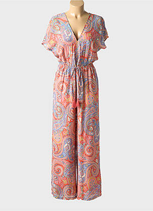 Combi-pantalon manches courtes manches courtes orange MOLLY BRACKEN femme