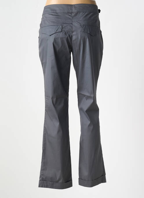 Pantalon droit tissage popeline taille normale gris TBS femme