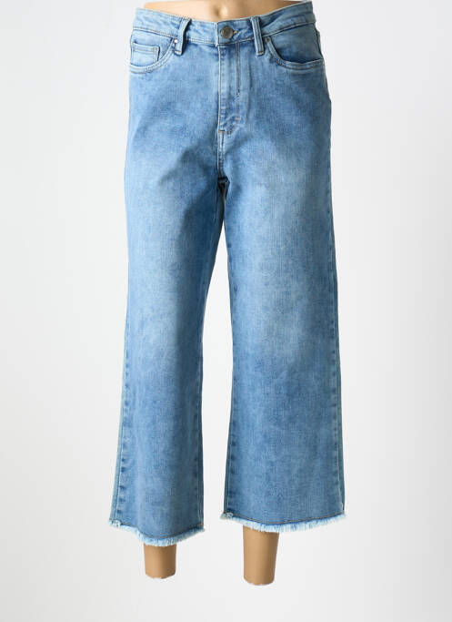 Jeans coupe large stretch taille normale bleu LCDN femme