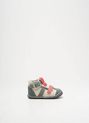 Sandales/nu pieds tissage satiné bout rond gris BELLAMY garçon