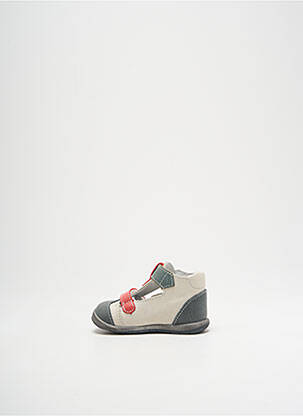 Sandales/nu pieds tissage satiné bout rond gris BELLAMY garçon
