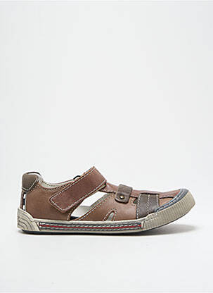 Sandales/nu pieds semelle amovible bout rond marron BELLAMY garçon