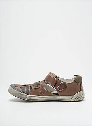 Sandales/nu pieds semelle amovible bout rond marron BELLAMY garçon