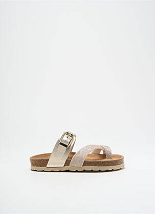 Tongs voute plantaire bout ouvert or BELLAMY fille