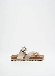 Tongs voute plantaire bout ouvert or BELLAMY fille