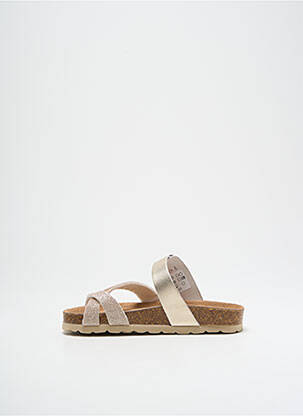 Tongs voute plantaire bout ouvert or BELLAMY fille