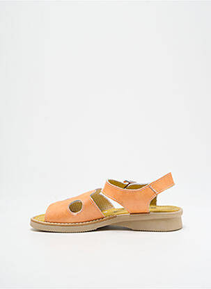 Sandales/nu pieds tissage satiné bout ouvert orange PAMPABLUE fille