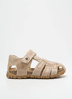 Sandales/nu pieds matière lisse bout rond beige PRIMIGI garcon