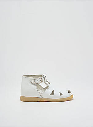 Sandales/nu pieds voute plantaire bout ouvert blanc LITTLE MARY fille